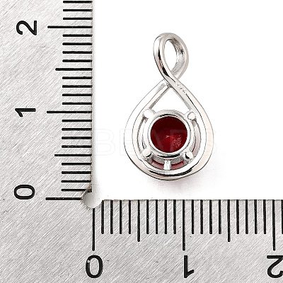 925 Sterling Silver Pave Cubic Zirconia Pendants STER-V001-03P-07-1