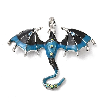 Alloy Enamel with Rhinestone Big Pendants FIND-Z098-01P-01-1