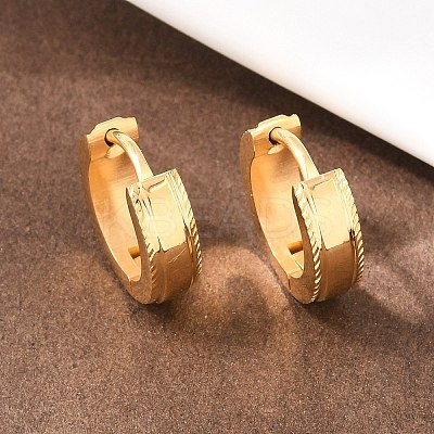 304 Stainless Steel Hoop Earrings EJEW-L307-06G-1