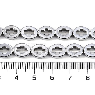 Electroplated Synthetic Non-magnetic Hematite Beads Strands G-K375-C01-01-1