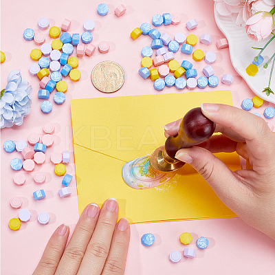 400Pcs Octagon Sealing Wax Particles DIY-CP0009-23-1