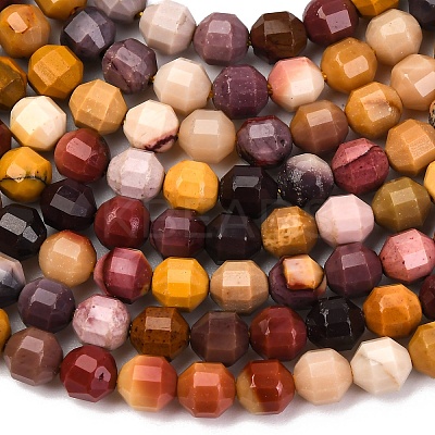Natural Mookaite Beads Strands G-A260-A29-01-1
