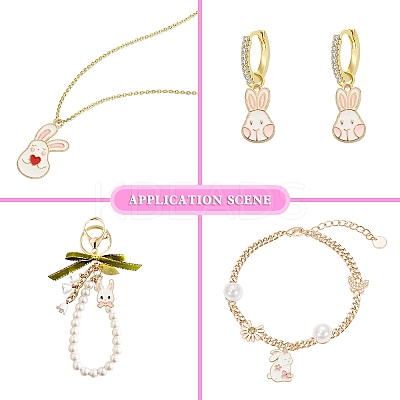 50Pcs 10 Styles Alloy Enamel Pendants ENAM-CJ0003-27-1