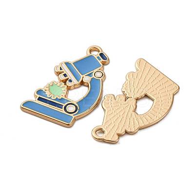 Chemistry Theme Alloy Enamel Pendants ENAM-V002-01D-KCG-1
