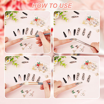 28Pcs 14 Style Alloy Cabochons MRMJ-CP0001-14-1