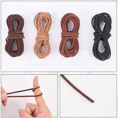 5M DIY Frosted Cowhide Leather Cord OCOR-GF0004-97B-02-1