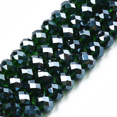 Glass Beads Strands GR12MMY-68L-1
