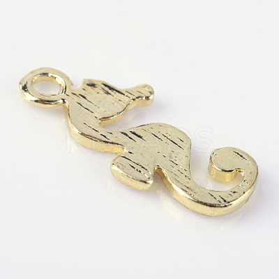 Sea Horse Alloy Enamel Pendants ENAM-Q033-38A-1