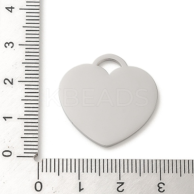 Non-Tarnish 304 Stainless Steel Mirror Polished Finish Stamping Blank Tag Pendants X-STAS-K270-43P-1
