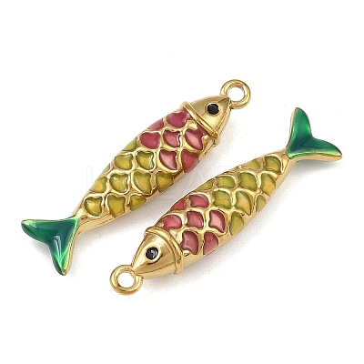 304 Stainless Steel Enamel Pendants STAS-C150-01E-1
