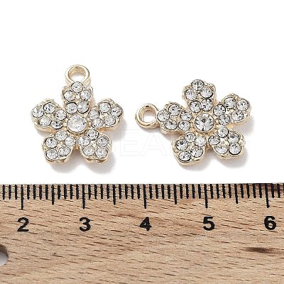 Alloy with Crystal Rhinestone Pendants FIND-C042-04G-1