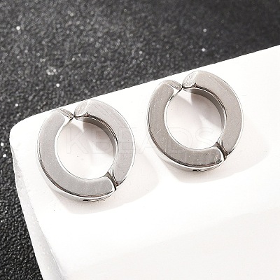 201 Stainless Steel Cuff Earrings EJEW-T056-01P-01-1