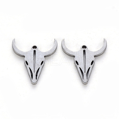 Tarnish Resistant 304 Stainless Steel Charms X-STAS-N092-52-1