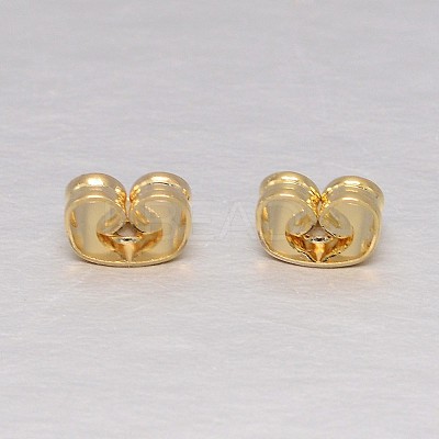 Real 18K Gold Plated Brass Ear Nuts LS-KK-L147-214-NR-1