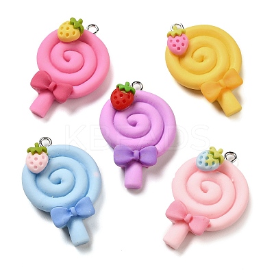 Opaque Resin Imitation Food Pendants CRES-M030-01-1