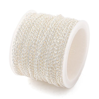 Brass Curb Chains KK-P304-02B-S-1