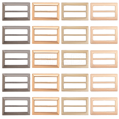 20Pcs 4 Colors Alloy Belt Buckles FIND-CL0001-36B-1