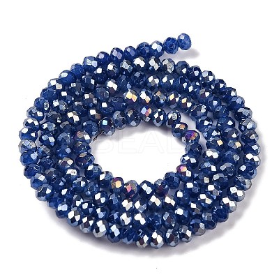 Baking Electroplate Glass Beads Strands LS-DGLA-A039-J2MM-B04-1