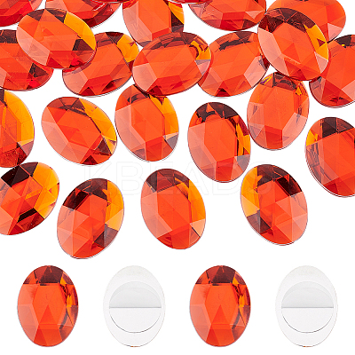 30pcs Self-Adhesive Acrylic Rhinestone Stickers FIND-FG0001-94C-1