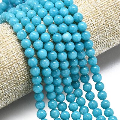 Natural Malaysia Jade Beads Strands G-L645-A01-6mm-24-1