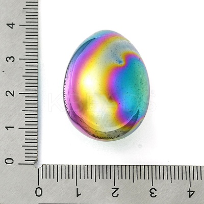 Electroplated Synthetic Non-Magnetic Hematite Palm Stones G-H021-03A-1