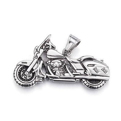 304 Stainless Steel Big Pendants STAS-H365-10-1