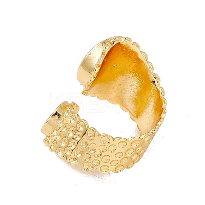 Brass Cuff Finger Rings Components X-KK-G428-02G-1