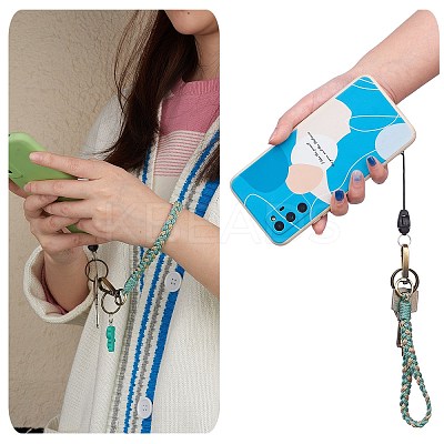 Boho Macrame Wristlet Keychain Keying KEYC-SW00004-04-1
