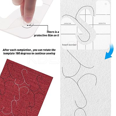 Transparent Acrylic Sewing Template DIY-GF0002-92-1