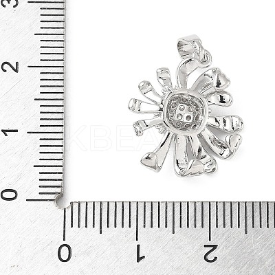 Brass Micro Pave Cubic Zirconia Pendants KK-D357-18P-1