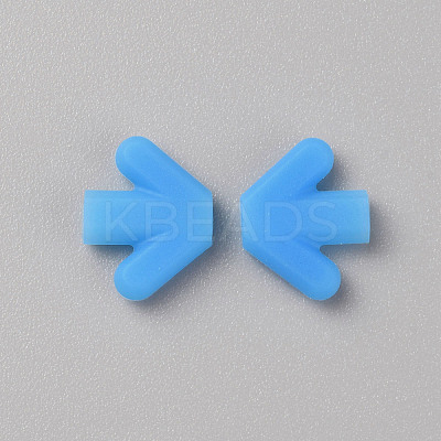 Arrow Silicone Eyeglasses Ear Grips Sleeve Holder AJEW-WH0258-889D-1