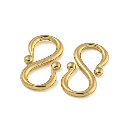 Ion Plating(IP) 304 Stainless Steel S-Hook Clasps STAS-U007-20B-G-1