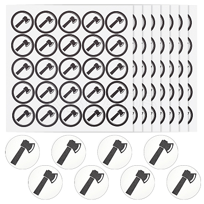 PVC Plastic Waterproof Stickers LS-DIY-WH0386-18E-1