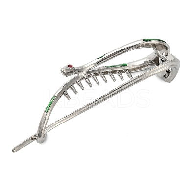 Aolly and Enamel Claw Hair Clips AJEW-M007-01P-1