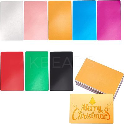 Aluminium Blank Name Cards DIY-NB0003-04-1