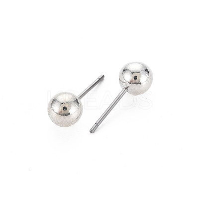CCB Plastic Ball Stud Earrings for Women EJEW-S213-01D-F06B-RS-1
