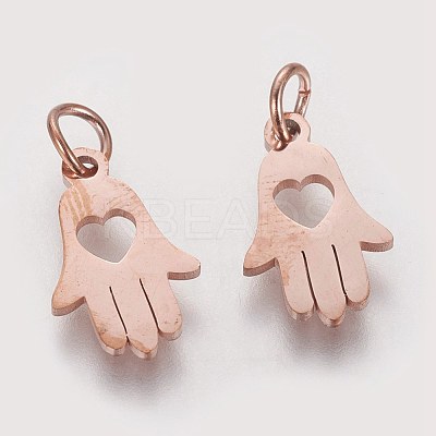 304 Stainless Steel Pendants STAS-Q201-T453R-1