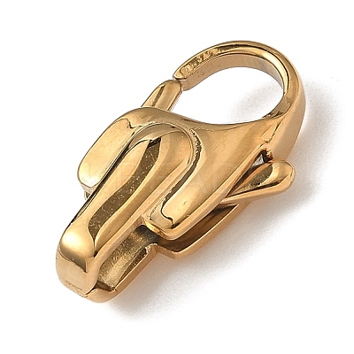 304 Stainless Steel Lobster Claw Clasps STAS-K252-12B-G-1