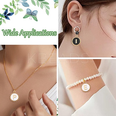 52Pcs 2 Colors Alloy Enamel Pendants ENAM-CJ0006-89-1