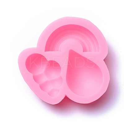 Food Grade Rainbow & Cloud & teardrop DIY-F045-04-1