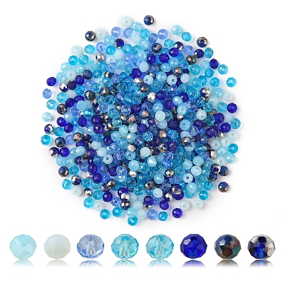 500Pcs Electroplat Opaque Glass Beads EGLA-YW0001-39A-1