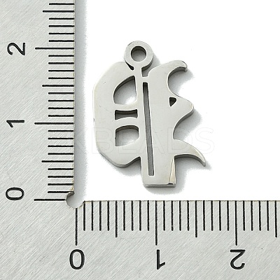 Non-Tarnish 201 Stainless Steel Pendants STAS-B055-01P-P-1