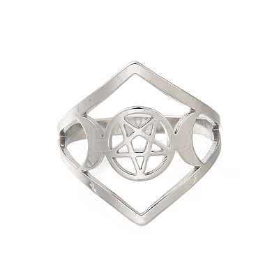 304 Stainless Steel Rings for Women LS-RJEW-S238-10P-1