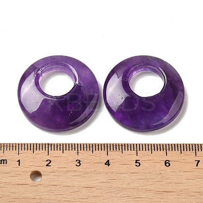 Natural Amethyst Pendants G-T122-76H-1