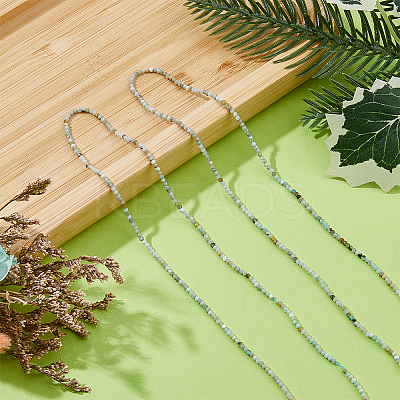 2 Strands Natural Flower Amazonite Beads Strands G-FI0001-05-1