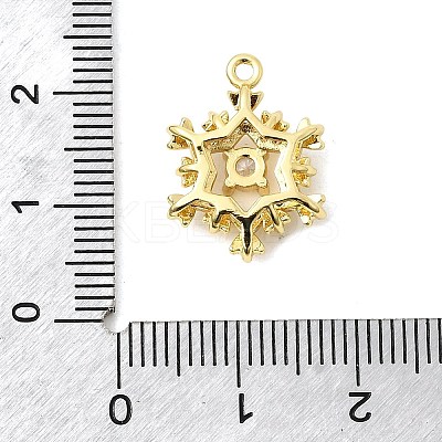 Christmas Brass Micro Pave Cubic Zirconia Pendants KK-L258-04G-E01-1