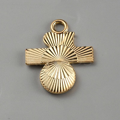 Football Theme Alloy Enamel Pendants ENAM-WH0061-43B-1