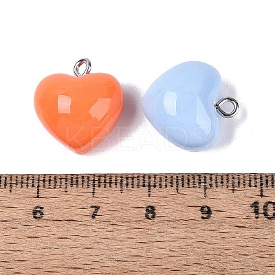 Opaque Resin Pendants X-RESI-Q232-02-1