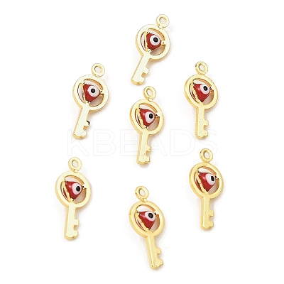 Brass with Enamel Pendants X1-KK-K337-05G-1