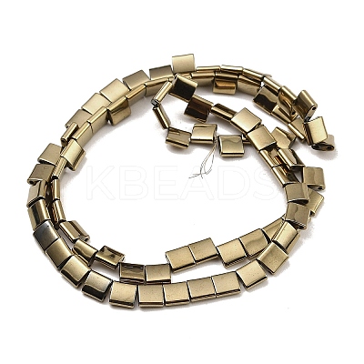 Electroplated Non-magnetic Synthetic Hematite Beads Strands G-G089-B02-03-1